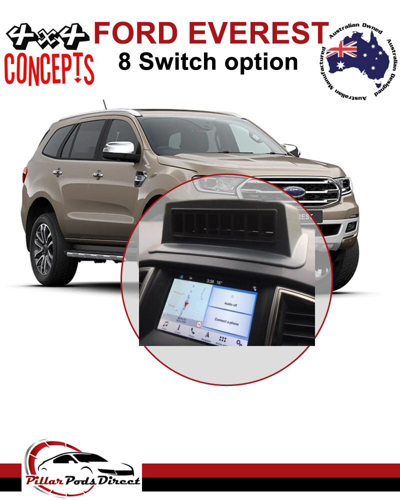 FORD EVEREST 8 Switches PAINTED Factory Grey 