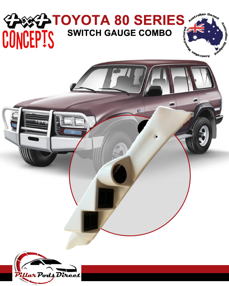 80 SERIES LANDCRUISER SWITCH GAUGE COMBO GREY