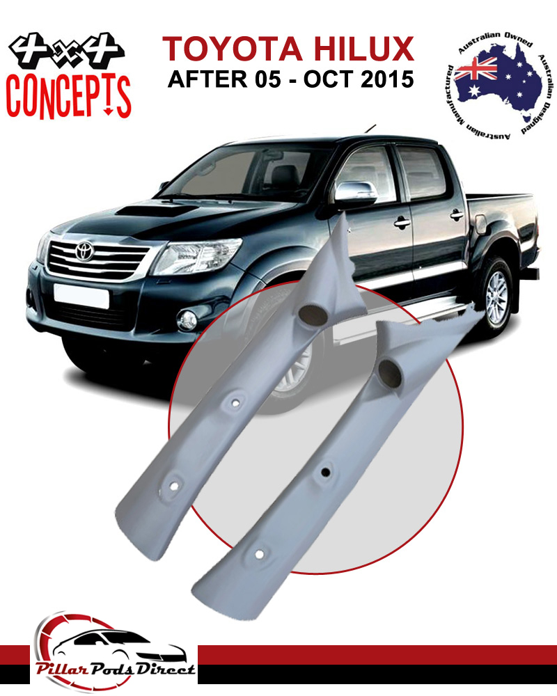 TOYOTA HILUX AFT 05 SINGLE PILLAR POD PAINTED PAIR