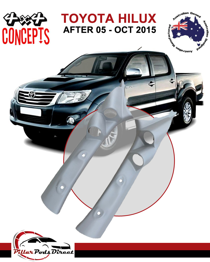 TOYOTA HILUX AFT 05 DOUBLE PILLAR POD PAINTED PAIR