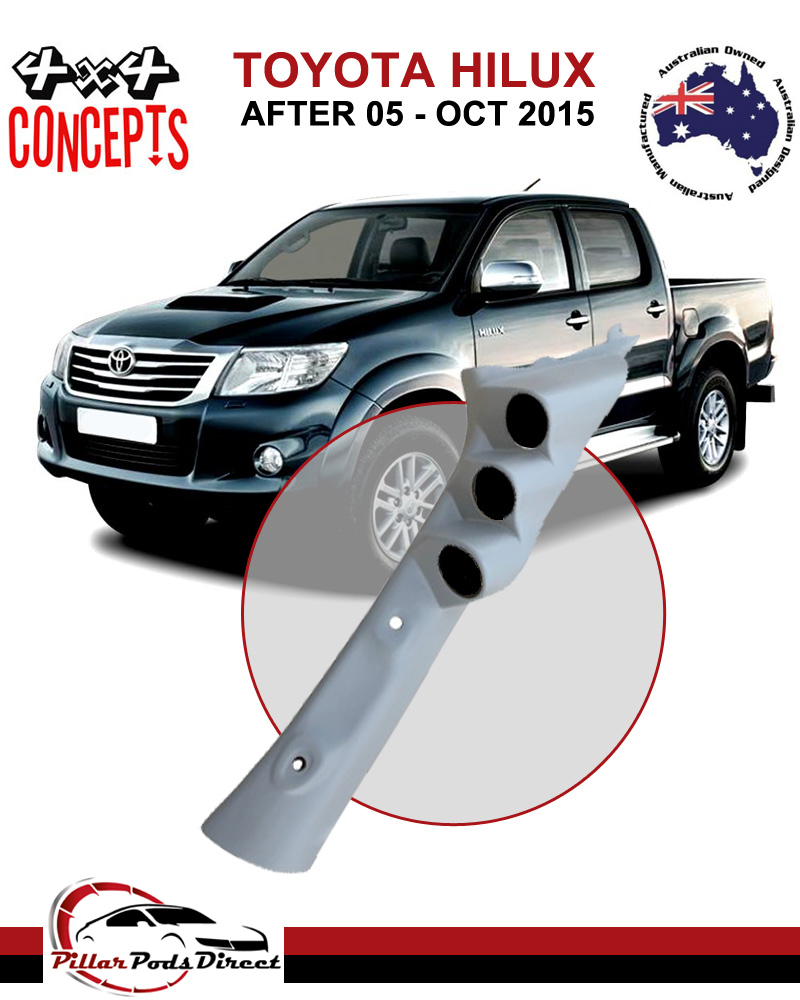 TOYOTA HILUX AFTER 05 OCT 2015 TRIPLE PILLAR POD PAINTED