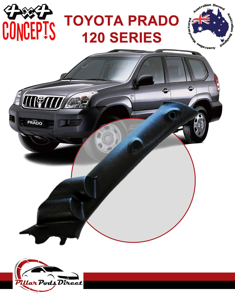 TOYOTA PRADO 120 SERIES LANDCRUISER DOUBLE PILLAR POD BLACK