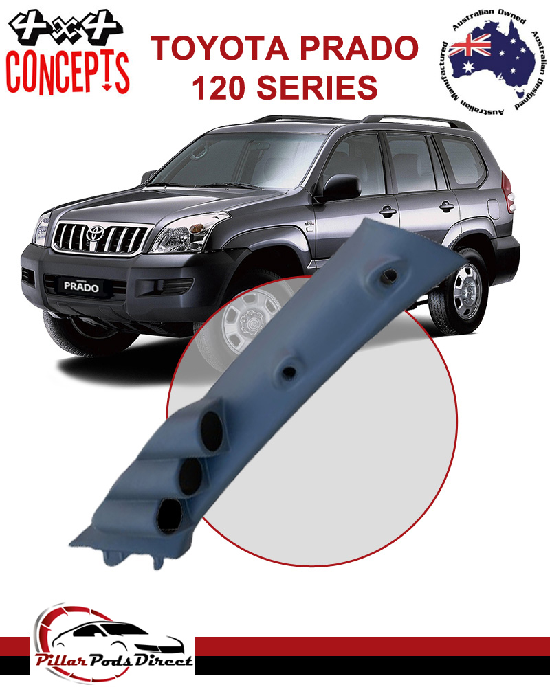 TOYOTA PRADO 120 SERIES LANDCRUISER TRIPLE PILLAR POD GREY